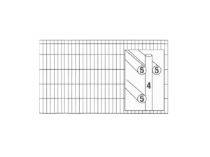 doppelstabmattenzaun michl 5/4/5 2006 mm