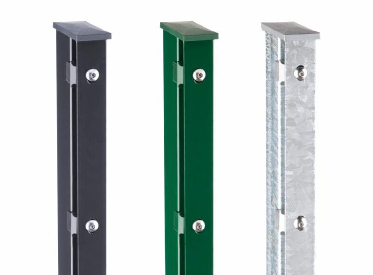 zaunpfosten typ a mit abdeckleiste