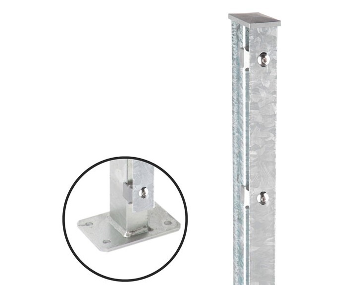zaunpfosten typ af mit fußplatte