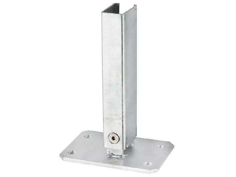 fußplatte universal gefälle für 60x40 mm pfosten