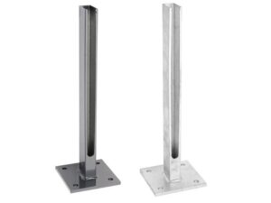 fußplatte sichtschutzzaun für 60x40 mm pfosten