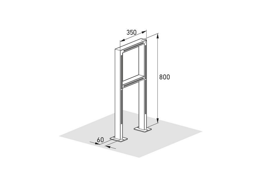 fahrradanlehnbügel, absperrbügel aus edelstahl
