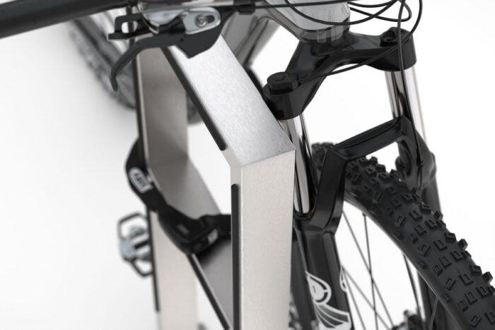 fahrradanlehnbügel, absperrbügel aus edelstahl