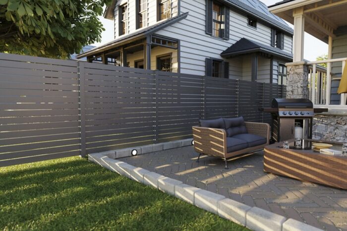 aluminium steckzaun vidual line 100