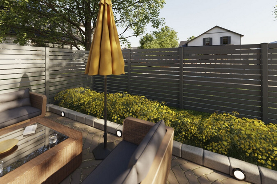 aluminium steckzaun vidual line 100