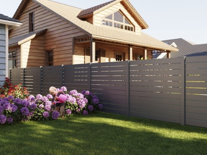 aluminium steckzaun vidual line 150