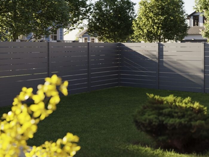 aluminium steckzaun vidual line 150