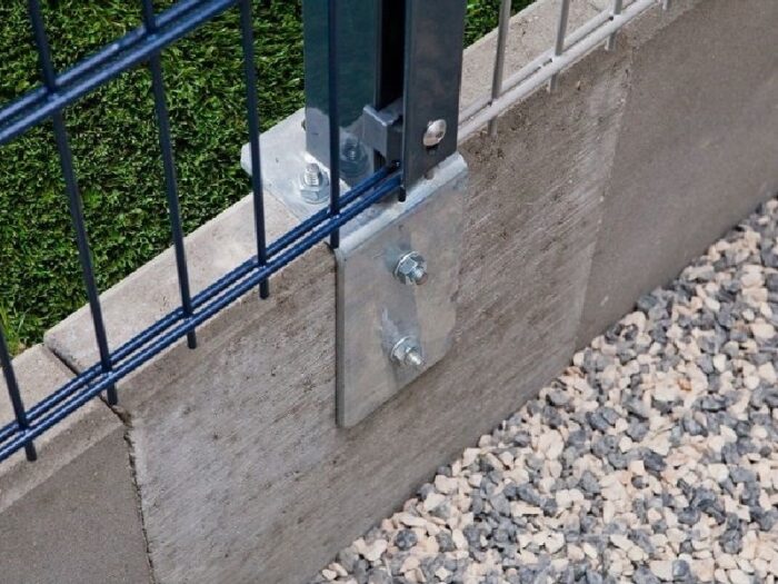 zaunpfosten typ ka kurzpfosten mit abdeckleiste