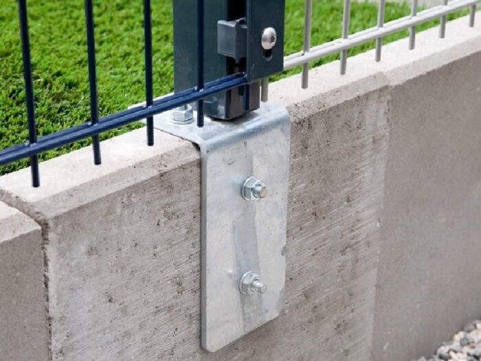 zaunpfosten typ ka kurzpfosten mit abdeckleiste