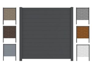 aluminium steckzaun vidual snap 140