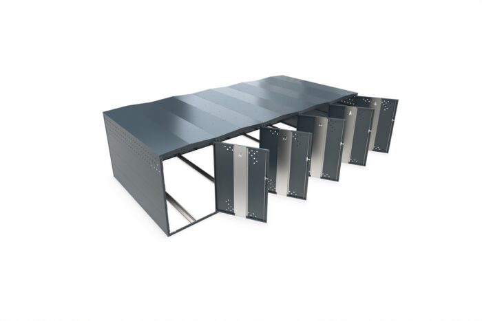 fahrradgarage fahrradbox bikebox basic, 1 5 einstellplatz