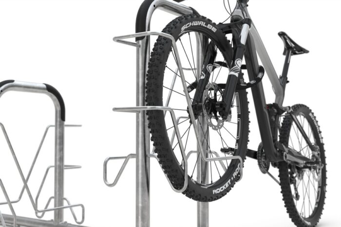 fahrradständer anlehnbügel 6000 2 16 stellplätze einseitig, 2 fahrräder