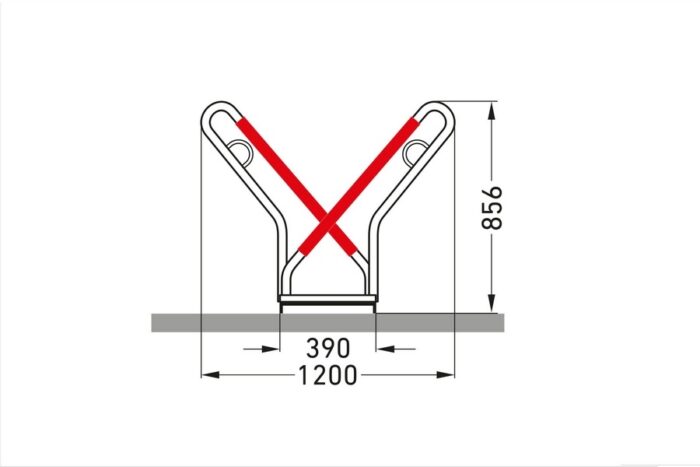 fahrrad anlehnbügel fahrradständer xbf 2 12 stellplätze