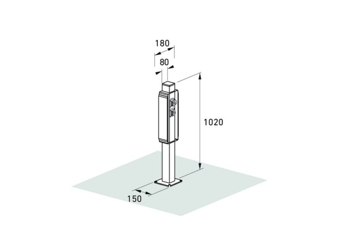 fahrrad e bike ladesäule, ladestation 2 ladeplätze